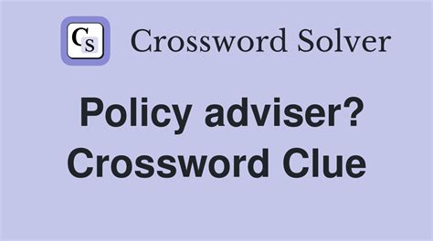 advisor crossword clue|Iba pa.